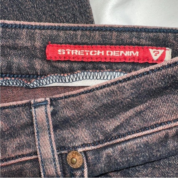 Vintage Guess flare leg mid rise Stretch Denim Jeans size 30 - Picture 3 of 5
